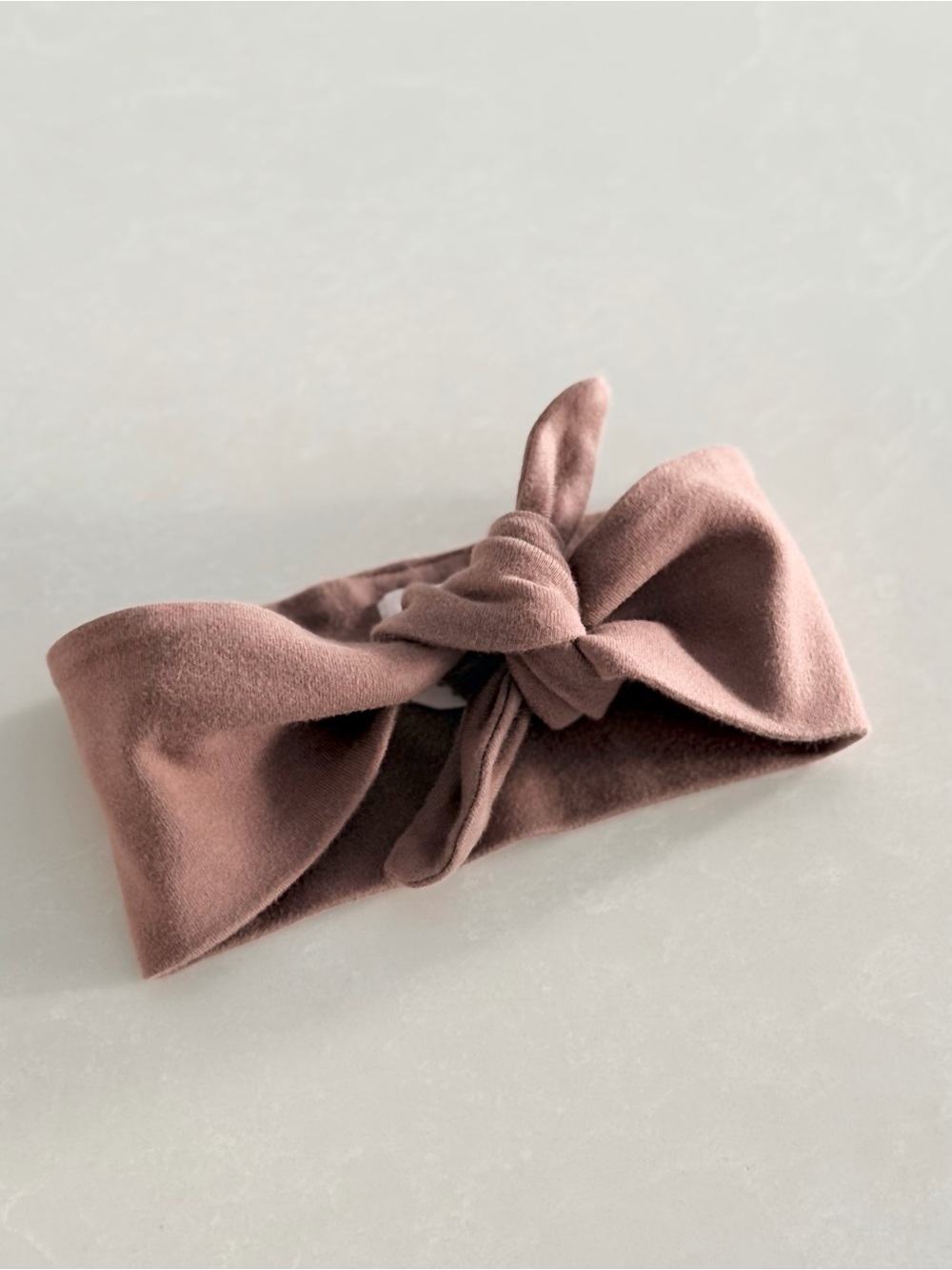 Jamie Kay Baby Organic Cotton Knot Headband • Dusty Rose/Mauve